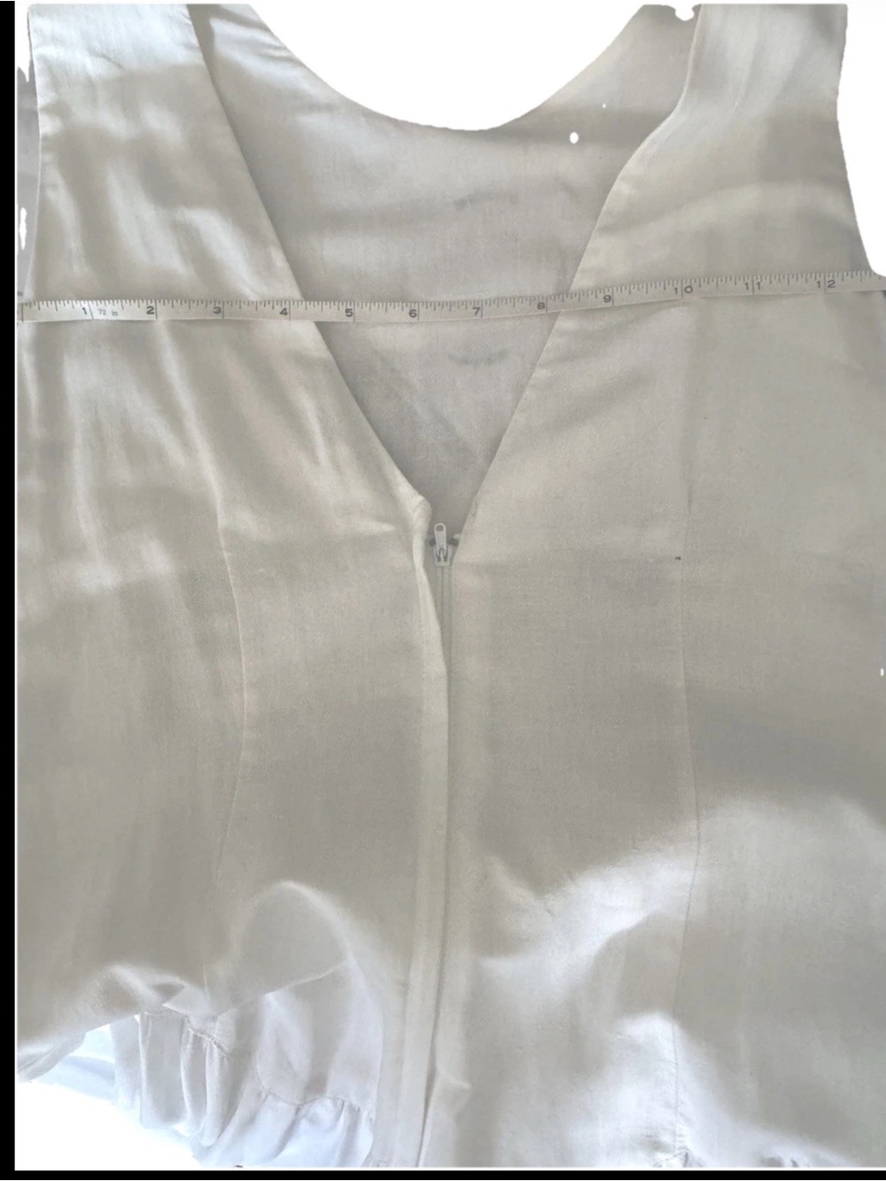 Vintage Sundress Moonglow Boho Ivory Cotton Lace Embroidered Cottagecore Women M - Picture 3 of 5